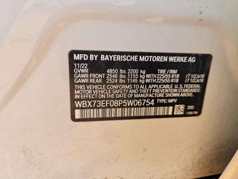 Aukcja sprzedaży 2023 Bmw X1, vin: WBX73EF08P5W06754, numer aukcji: 59572676