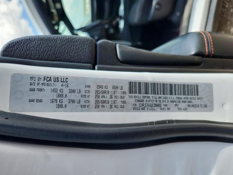 85632935 :رقم المزاد ، 1C4RJEAG6GC390852 vin ، 2016 Jeep Grand Cherokee مزاد بيع