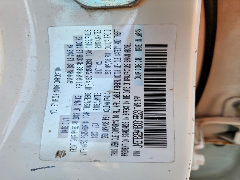 62318086 :رقم المزاد ، JM3TB2BA1B0315523 vin ، 2011 Mazda Cx-9 مزاد بيع