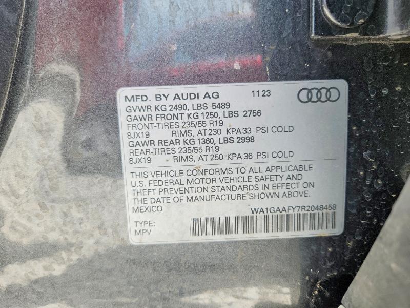 Aukcja sprzedaży 2024 Audi Q5, vin: WA1GAAFY7R2048458, numer aukcji: 61789766