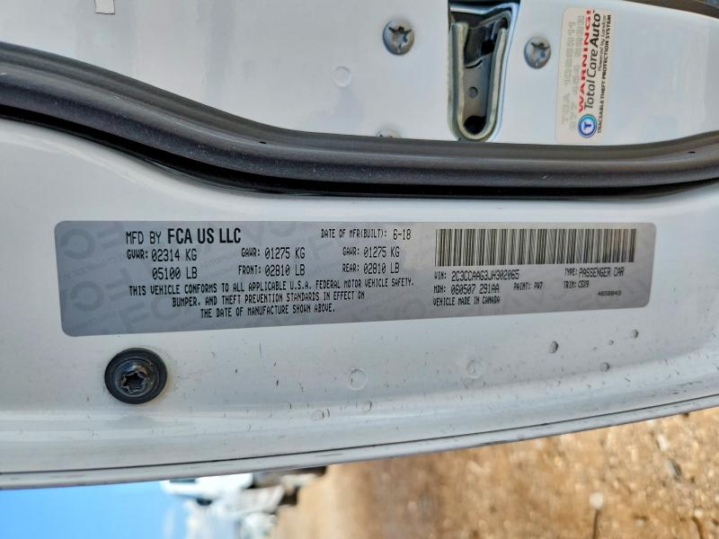 2018 Chrysler 300 მანქანა იყიდება აუქციონზე, vin: 2C3CCAAG3JH302065, აუქციონის ნომერი: 62518806