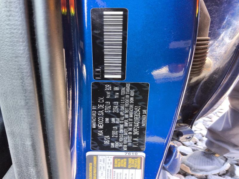 59588196 :رقم المزاد ، 3KPF24AD1RE825451 vin ، 2024 Kia Forte مزاد بيع