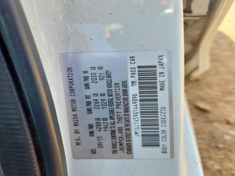 Продаж на аукціоні авто 2016 Mazda 6, vin: JM1GJ1V59G1449896, номер лоту: 85459195