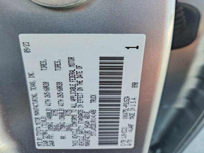 60185276 :رقم المزاد ، 5TFLA5DB1RX141408 vin ، 2024 Toyota Tundra مزاد بيع