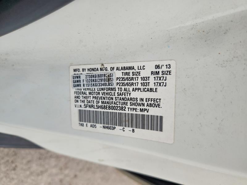 61472856 :رقم المزاد ، 5FNRL5H68EB002382 vin ، 2014 Honda Odyssey مزاد بيع