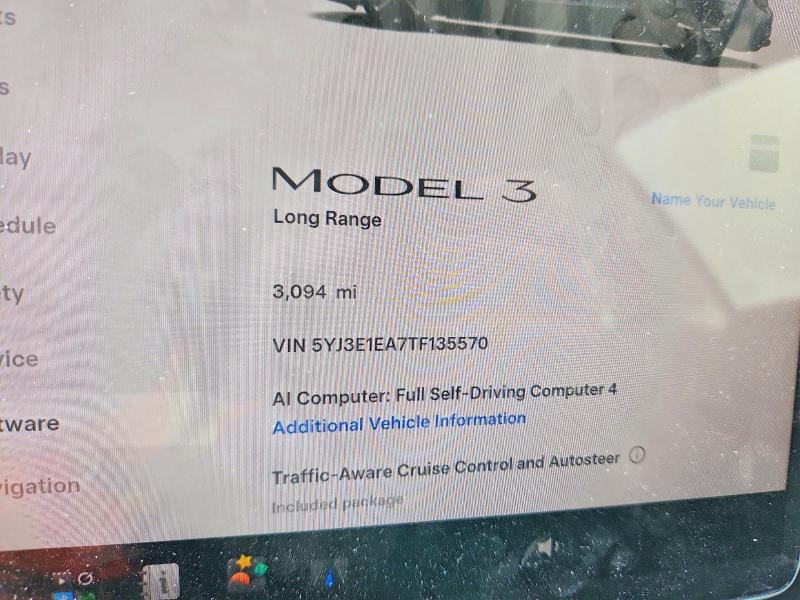 Продажа на аукционе авто 2026 Tesla Model 3, vin: 5YJ3E1EA7TF135570, номер лота: 59016016