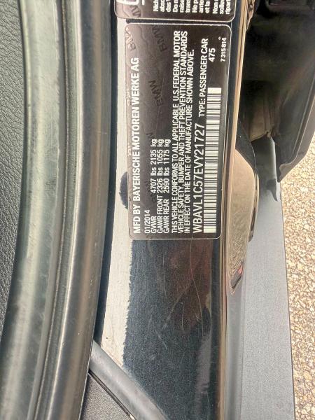 61568226 :رقم المزاد ، WBAVL1C57EVY21727 vin ، 2014 Bmw X1 مزاد بيع