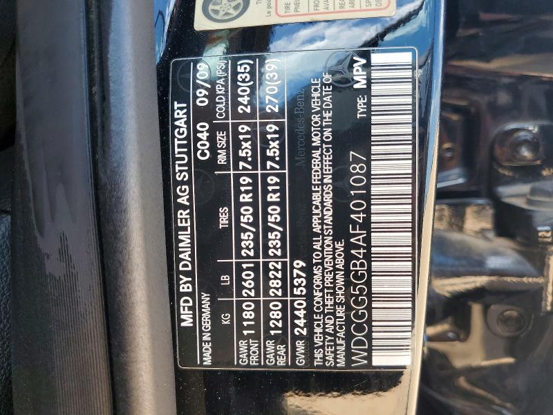 Aukcja sprzedaży 2010 Mercedes-benz Glk, vin: WDCGG5GB4AF401087, numer aukcji: 63123106