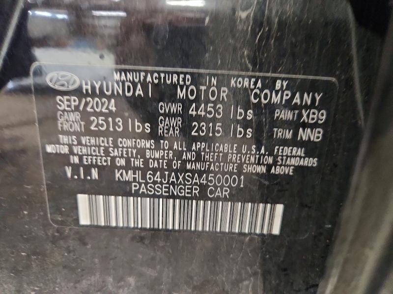 Aukcja sprzedaży 2025 Hyundai Sonata, vin: KMHL64JAXSA450001, numer aukcji: 60747756