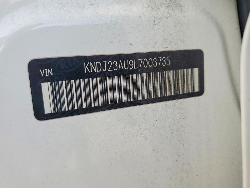 60050726 :رقم المزاد ، KNDJ23AU9L7003735 vin ، 2020 Kia Soul مزاد بيع