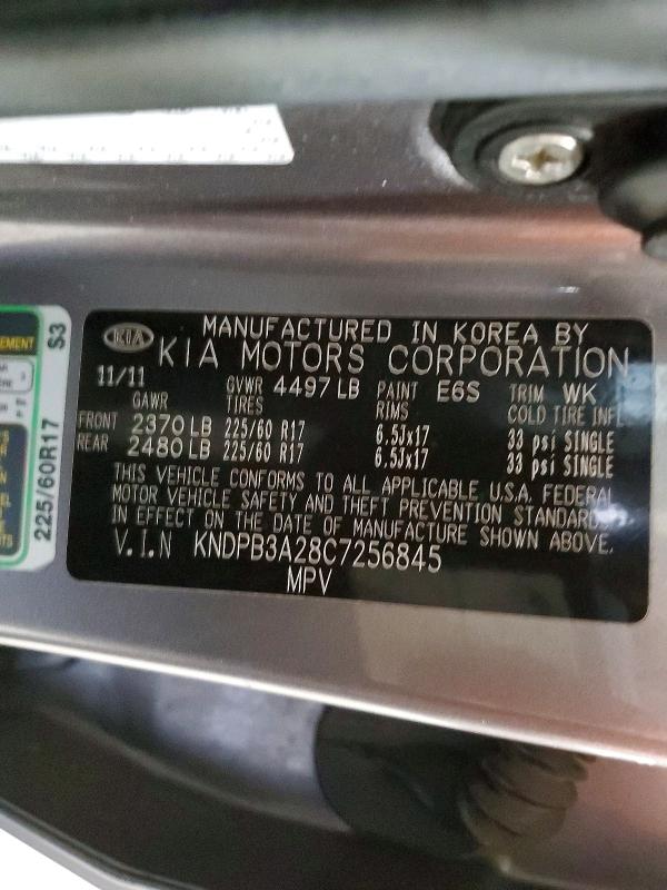 Продаж на аукціоні авто 2012 Kia Sportage, vin: KNDPB3A28C7256845, номер лоту: 62944646