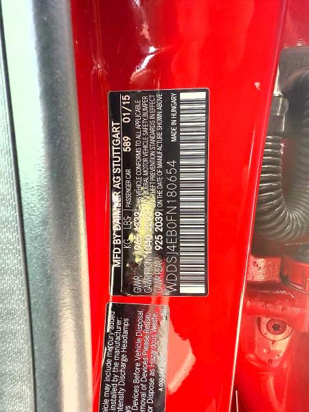 Продажа на аукционе авто 2015 Mercedes-benz Cla, vin: WDDSJ4EB0FN180654, номер лота: 61620366