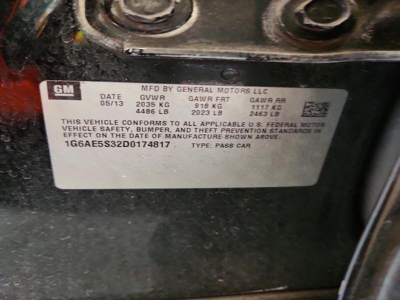 2013 Cadillac Ats მანქანა იყიდება აუქციონზე, vin: 1G6AE5S32D0174817, აუქციონის ნომერი: 63349146