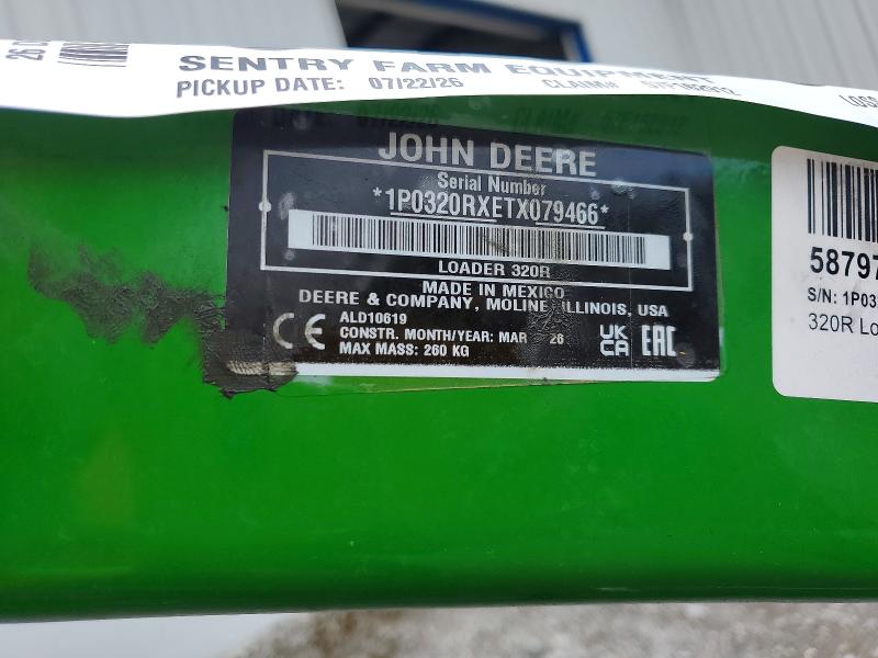 Aukcja sprzedaży 2026 John Deer Industrial Equipment, vin: 1P0320RXETX079466, numer aukcji: 61939456