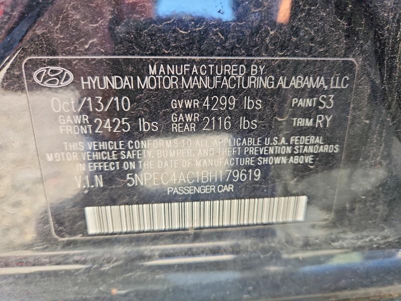 Продажа на аукционе авто 2011 Hyundai Sonata, vin: 5NPEC4AC1BH179619, номер лота: 60788796