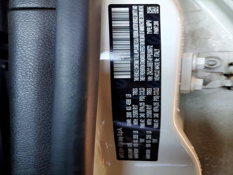 2015 Jeep Renegade მანქანა იყიდება აუქციონზე, vin: ZACCJBBT4FPB39872, აუქციონის ნომერი: 61847896