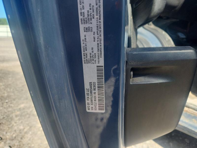 Aukcja sprzedaży 2021 Ram Promaster 3500, vin: 3C6MRVJG4ME544926, numer aukcji: 59746246