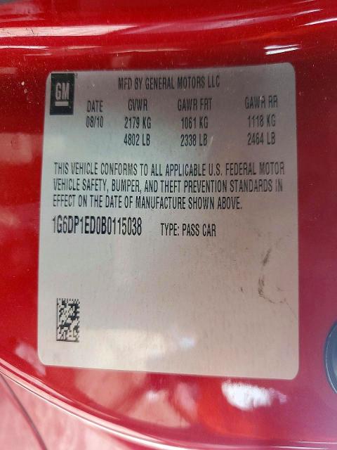 Продажа на аукционе авто 2011 Cadillac Cts, vin: 1G6DP1ED0B0115038, номер лота: 58967286