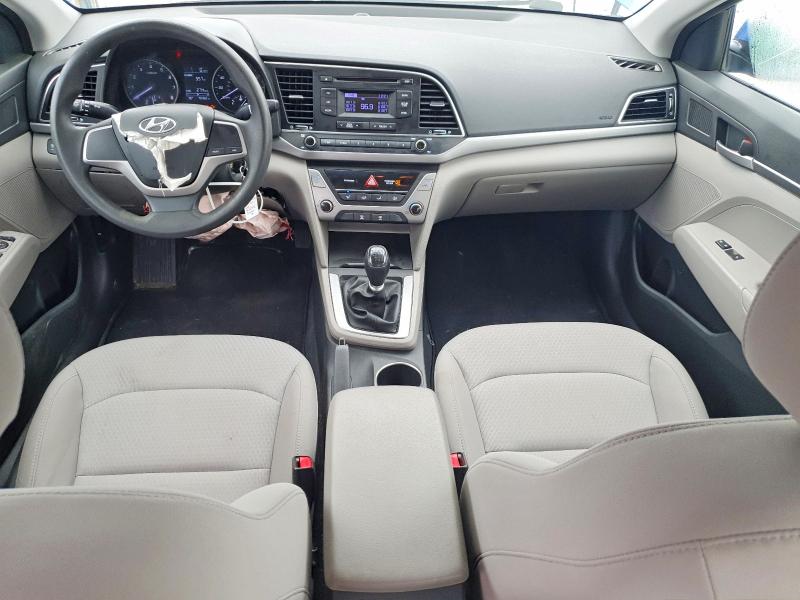 60145036 :رقم المزاد ، 5NPD74LF5JH343444 vin ، 2018 Hyundai Elantra مزاد بيع