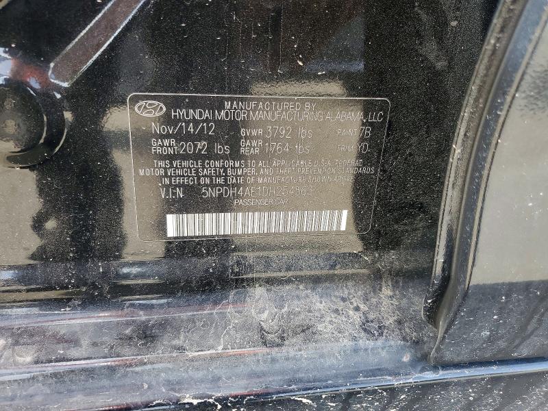 Продаж на аукціоні авто 2013 Hyundai Elantra, vin: 5NPDH4AE1DH254563, номер лоту: 59875206