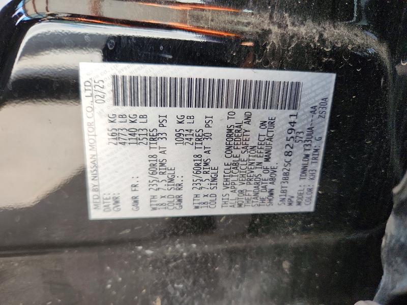 61608556 :رقم المزاد ، 5N1BT3BB2SC825941 vin ، 2025 Nissan Rogue مزاد بيع