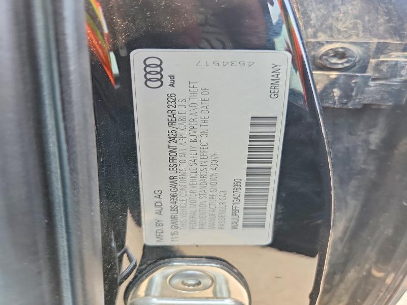 Продажа на аукционе авто 2016 Audi A3, vin: WAUUPBFF1GA076350, номер лота: 59876076