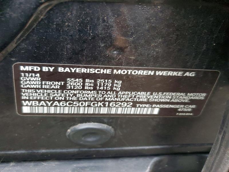 Aukcja sprzedaży 2015 Bmw 740, vin: WBAYA6C50FGK16292, numer aukcji: 62912536