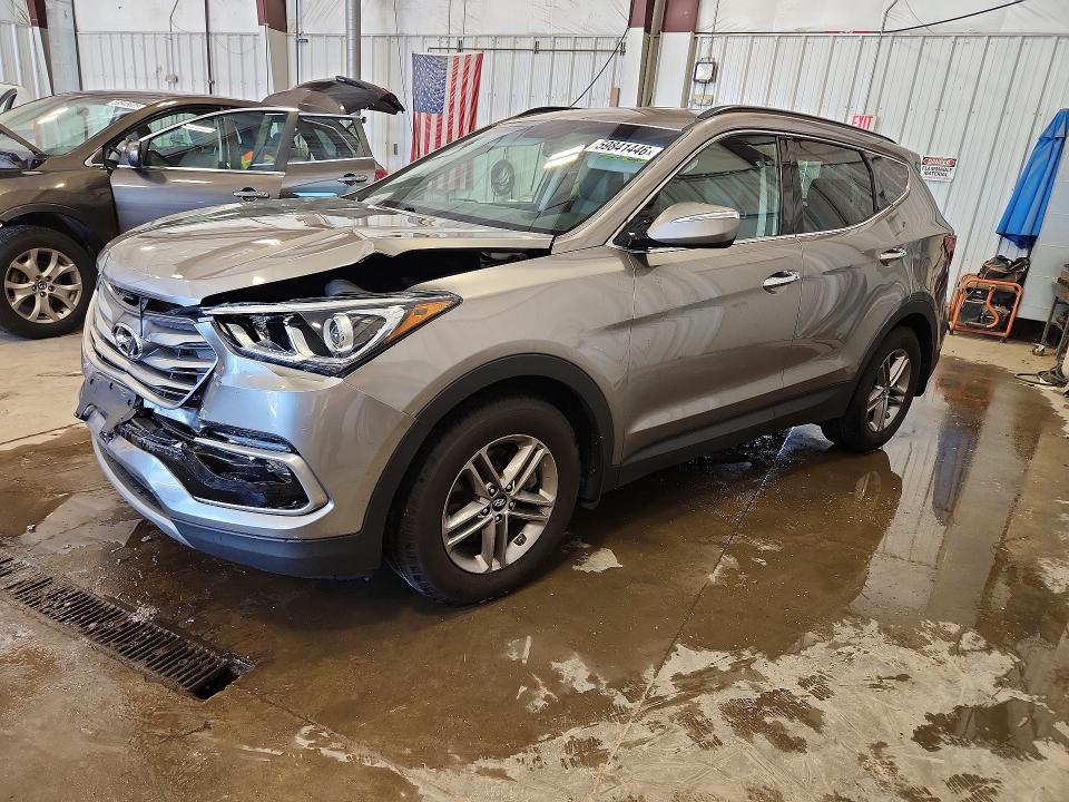 59841446 :رقم المزاد ، 5NMZUDLB5JH075679 vin ، 2018 Hyundai Santa Fe Sport مزاد بيع