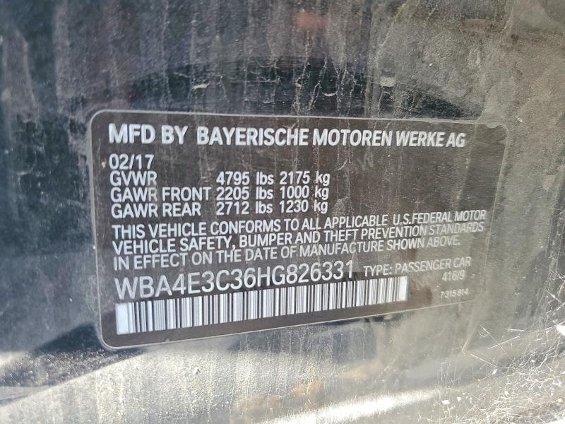 60888006 :رقم المزاد ، WBA4E3C36HG826331 vin ، 2017 Bmw 440i مزاد بيع