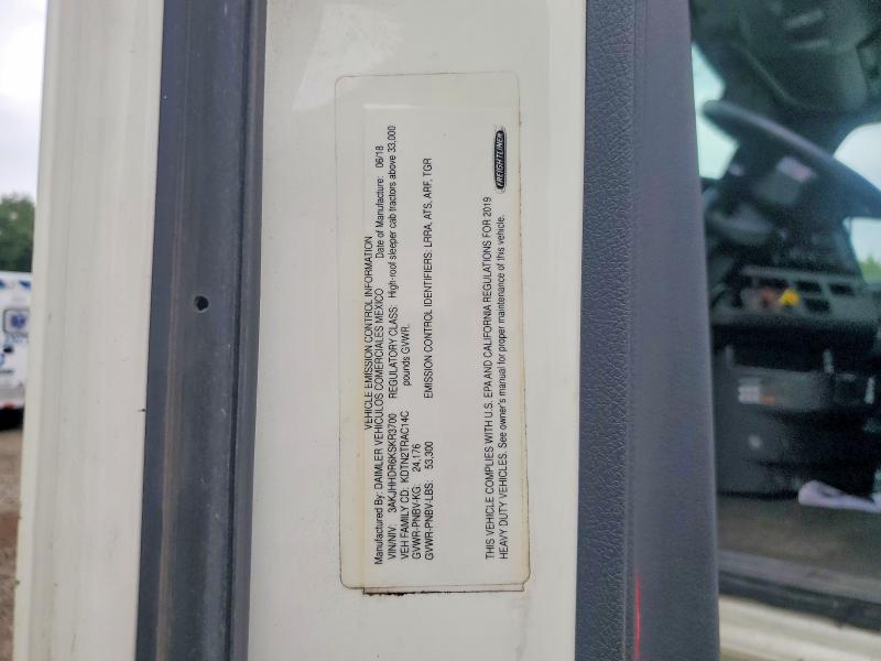 Продаж на аукціоні авто 2019 Freightliner Cascadia 126, vin: 3AKJHHDR6KSKR3700, номер лоту: 60582216