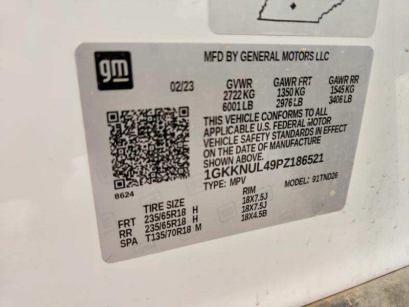 Продаж на аукціоні авто 2023 Gmc Acadia, vin: 1GKKNUL49PZ186521, номер лоту: 59720696