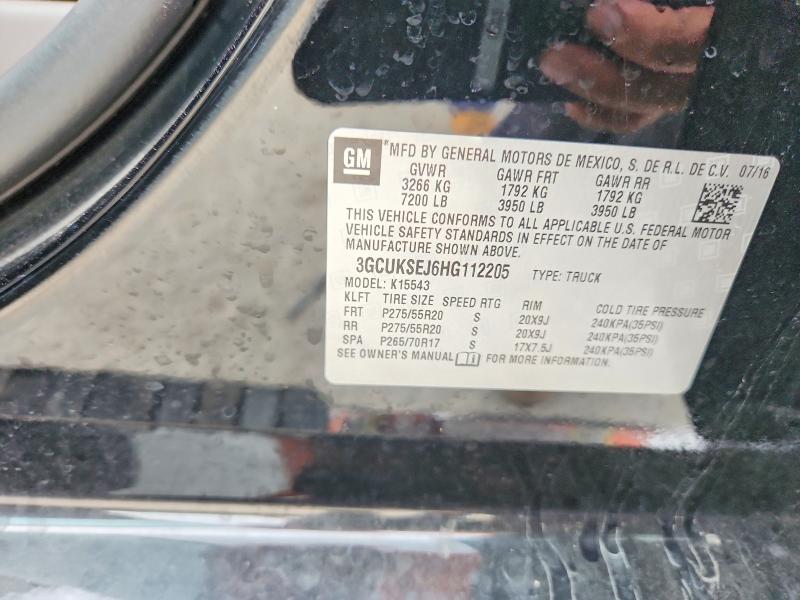 Продажа на аукционе авто 2017 Chevrolet Silverado, vin: 3GCUKSEJ6HG112205, номер лота: 60455876