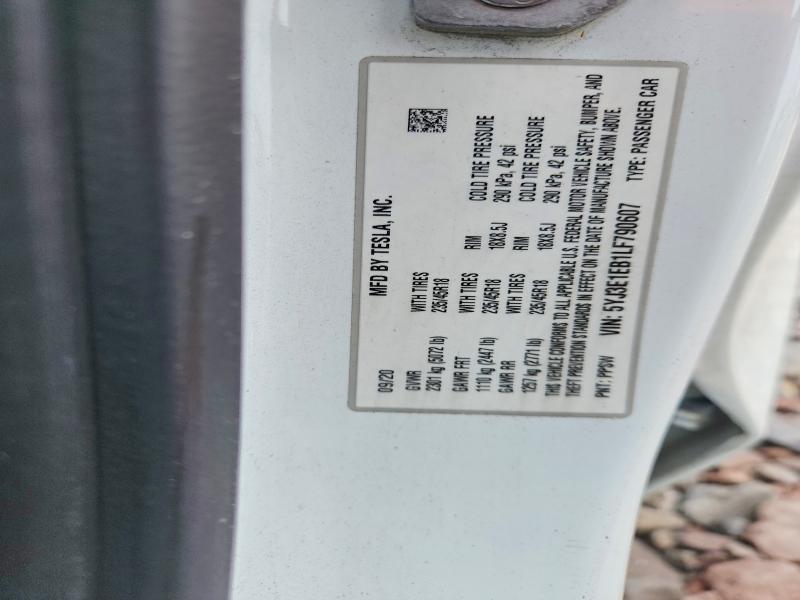 Продажа на аукционе авто 2020 Tesla Model 3, vin: 5YJ3E1EB1LF790607, номер лота: 62641926