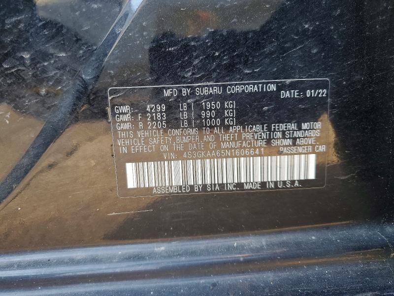 Продажа на аукционе авто 2022 Subaru Impreza, vin: 4S3GKAA65N1606641, номер лота: 61758596