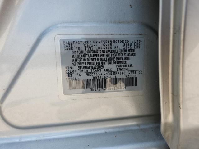 Продаж на аукціоні авто 2014 Nissan Sentra, vin: 3N1AB7AP2EY256059, номер лоту: 60237846