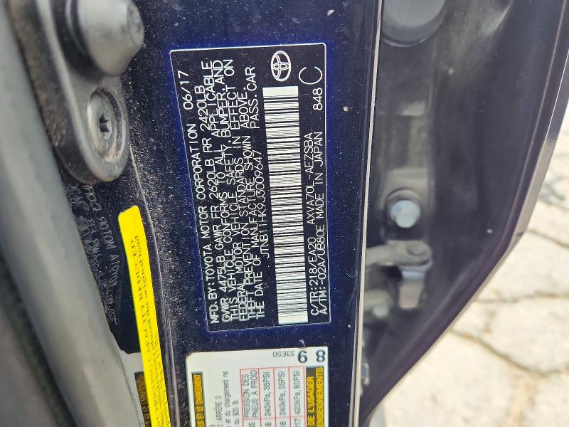 Aukcja sprzedaży 2018 Toyota Camry, vin: JTNB11HK9J3009647, numer aukcji: 61997886