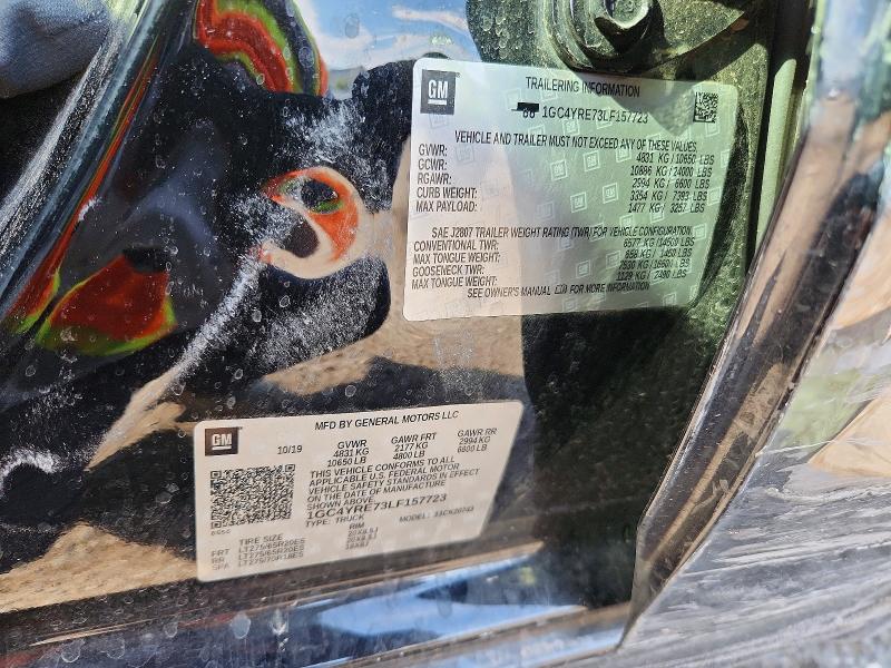 2020 Chevrolet Silverado მანქანა იყიდება აუქციონზე, vin: 1GC4YRE73LF157723, აუქციონის ნომერი: 60514216