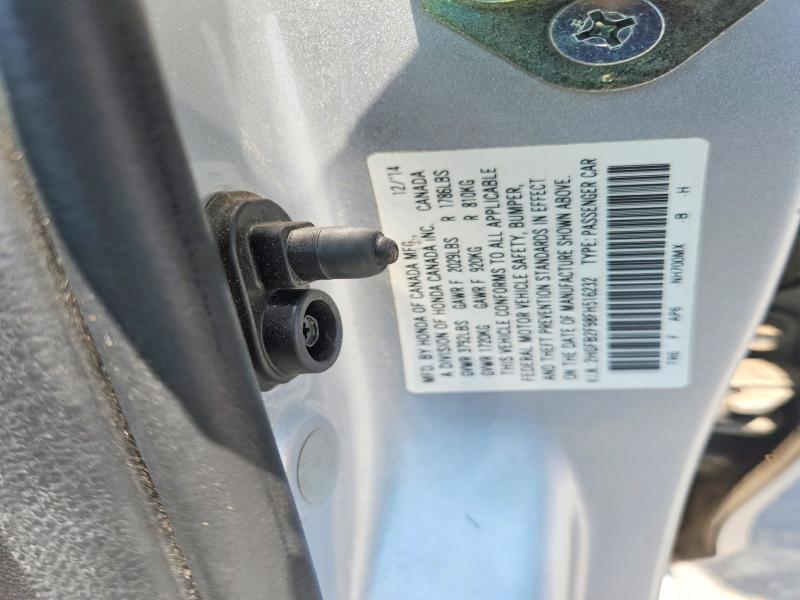 63606406 :رقم المزاد ، 2HGFB2F98FH516232 vin ، 2015 Honda Civic مزاد بيع