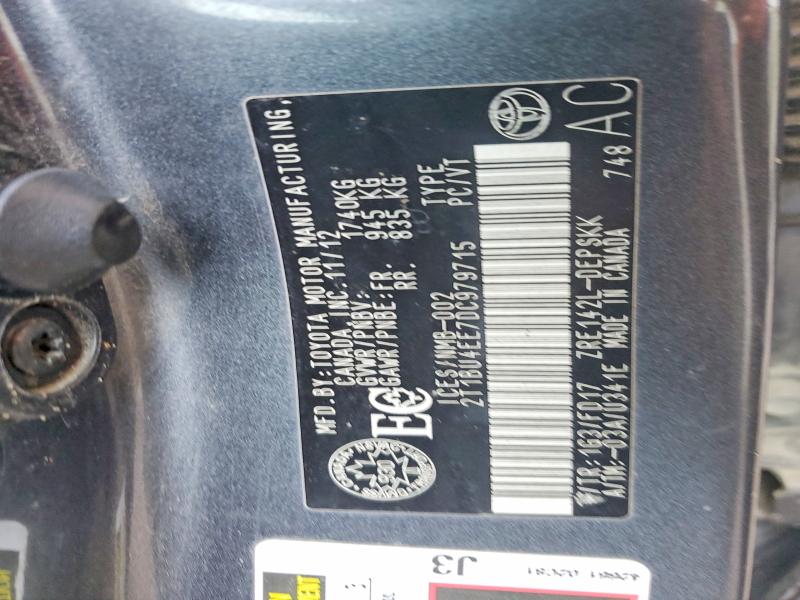 Продажа на аукционе авто 2013 Toyota Corolla, vin: 2T1BU4EE7DC979715, номер лота: 60997956