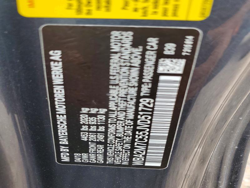 Продажа на аукционе авто 2018 Bmw 230i, vin: WBA2M7C55JVD51729, номер лота: 59743786