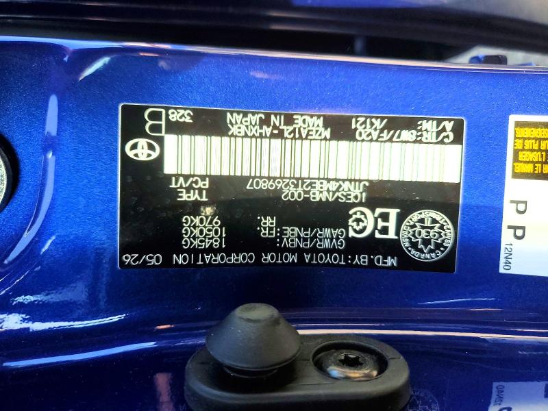Aukcja sprzedaży 2026 Toyota Corolla, vin: JTNK4MBE2T3269807, numer aukcji: 62446206