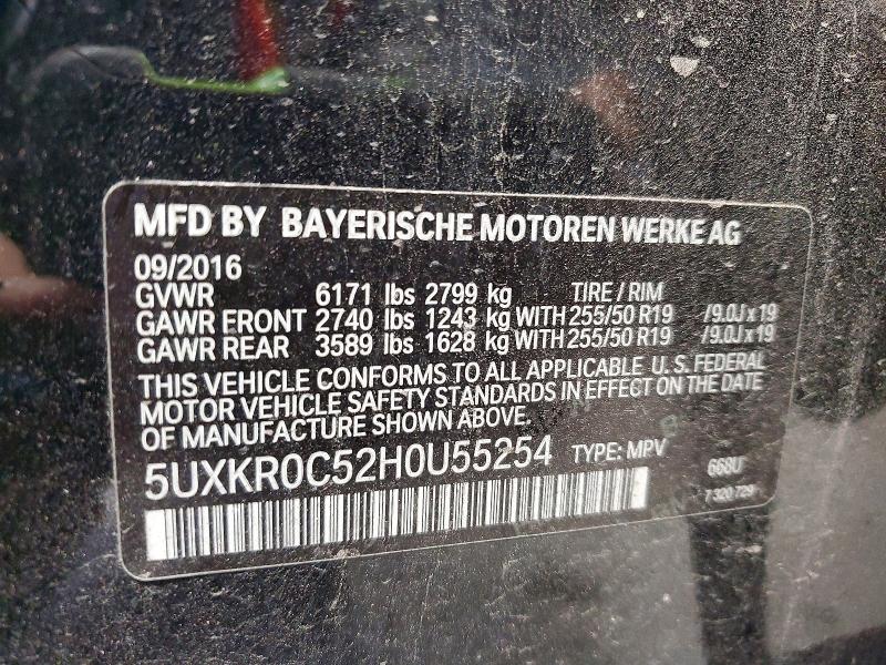 Продаж на аукціоні авто 2017 Bmw X5, vin: 5UXKR0C52H0U55254, номер лоту: 61057556