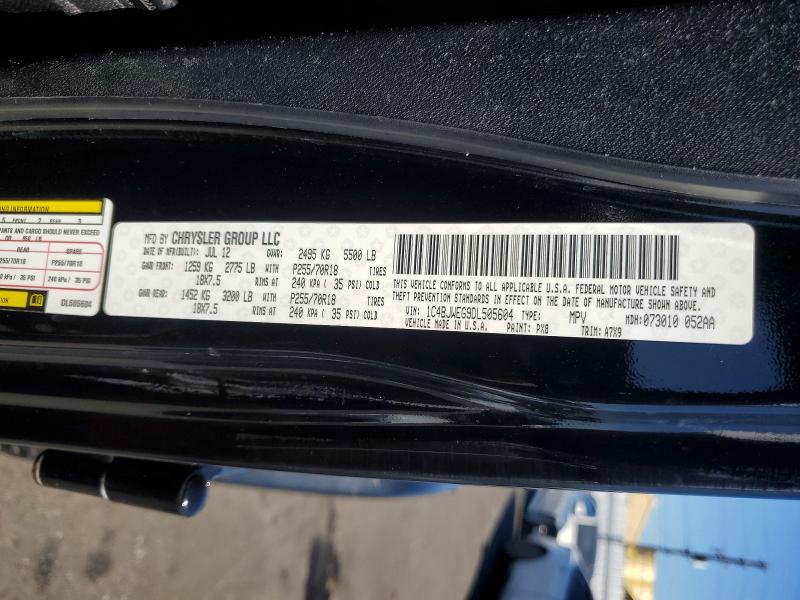 Продажа на аукционе авто 2013 Jeep Wrangler Unlimited, vin: 1C4BJWEG9DL505604, номер лота: 60178436