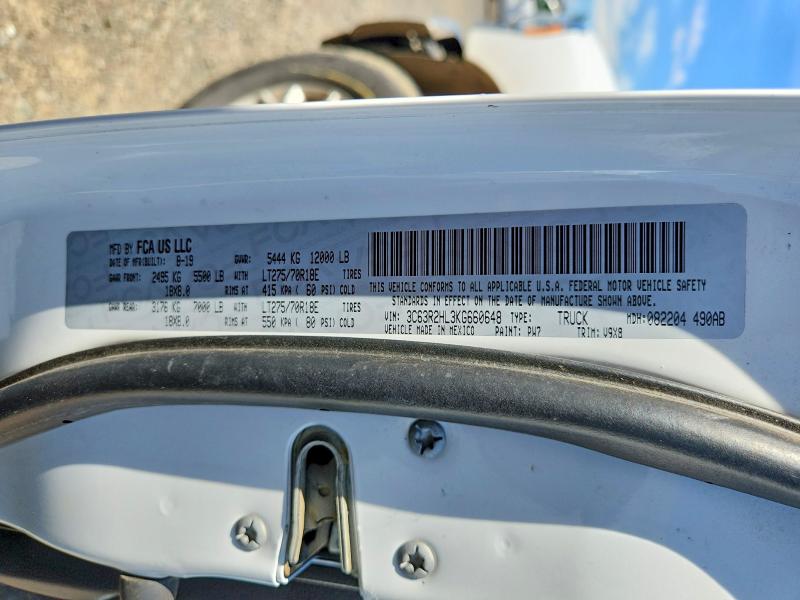 Aukcja sprzedaży 2019 Ram 3500, vin: 3C63R2HL3KG660648, numer aukcji: 58034296