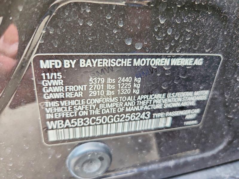 Aukcja sprzedaży 2016 Bmw 535, vin: WBA5B3C50GG256243, numer aukcji: 59619656