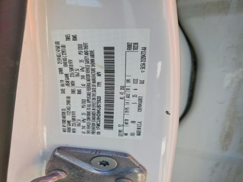 Продажа на аукционе авто 2019 Ford Escape, vin: 1FMCU9HD9KUB75920, номер лота: 59350796