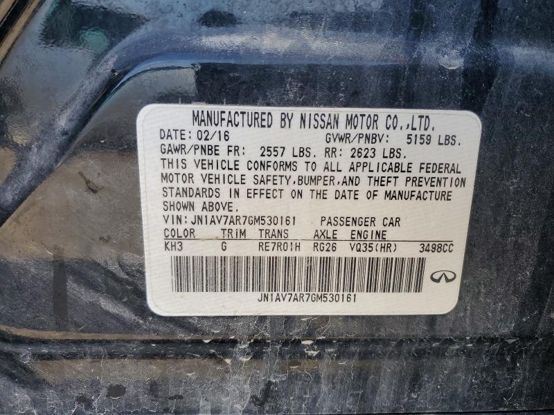 Продажа на аукционе авто 2016 Infiniti Q50, vin: JN1AV7AR7GM530161, номер лота: 61211816