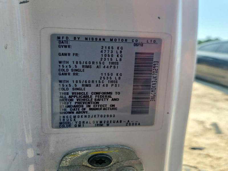 2018 Nissan Nv200 მანქანა იყიდება აუქციონზე, vin: 3N6CM0KN3JK702993, აუქციონის ნომერი: 58964646