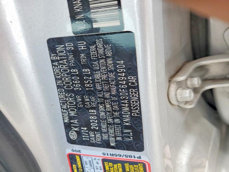 Продаж на аукціоні авто 2015 Kia Rio, vin: KNADM4A30F6494904, номер лоту: 63020736