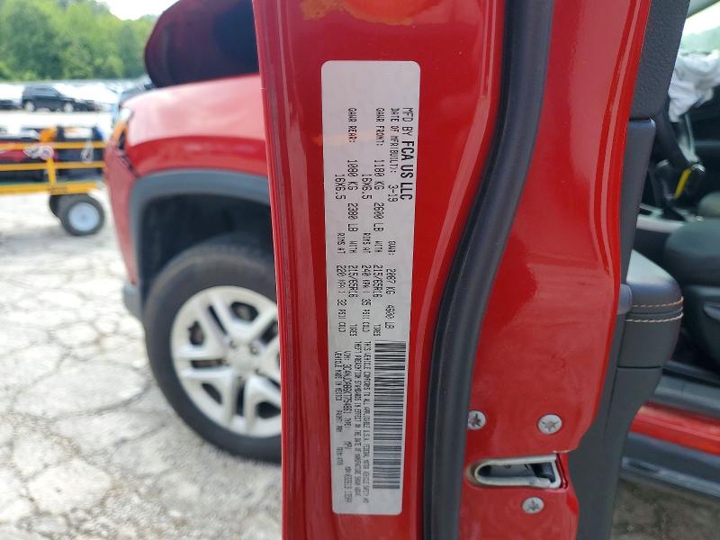 62070996 :رقم المزاد ، 3C4NJDAB6KT754861 vin ، 2019 Jeep Compass مزاد بيع